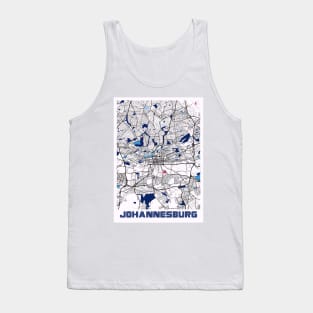 Johannesburg - South Africa MilkTea City Map Tank Top